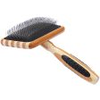 Bass Brushes De-Matting Soft Pin Striped Slicker Brush For Cats & Dogs (Large) Online Hot Sale