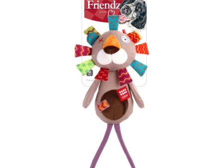 GiGwi Plush Friendz TPR Johnny Stick Dog Toy (Lion) For Cheap