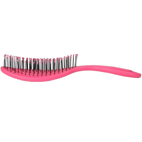 Bass Brushes Bio-Flex Swirl Detangling Hair Brush For Cats & Dogs (Pink) Cheap