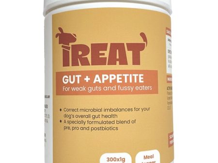 Treat Therapeutics Gut + Appetite Digestive Dog Supplement 300g Online Hot Sale