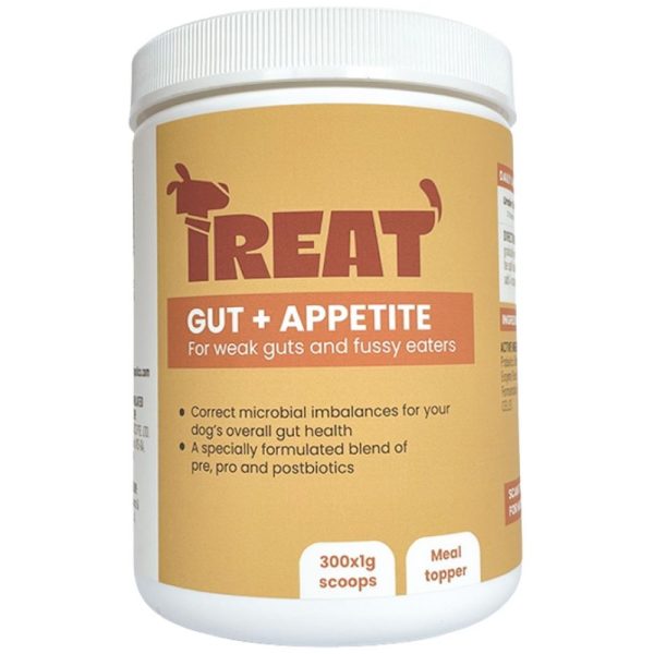 Treat Therapeutics Gut + Appetite Digestive Dog Supplement 300g Online Hot Sale