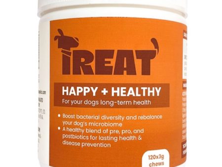 Treat Therapeutics Happy + Healthy Dog Supplement 360g For Cheap