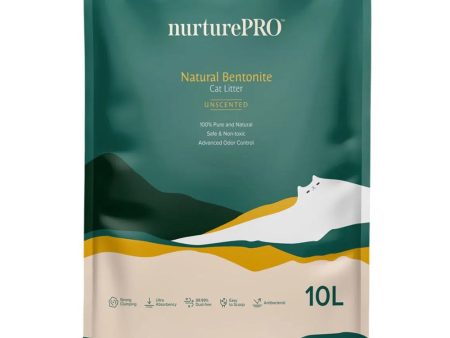 Nurture Pro Bentonite Unscented Cat Litter 10L on Sale