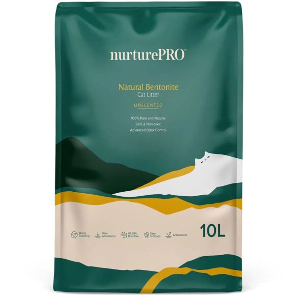 Nurture Pro Bentonite Unscented Cat Litter 10L on Sale