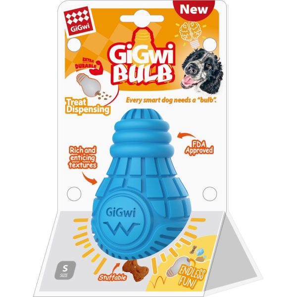 GiGwi Bulb Treat Dispenser Rubber Dog Toy (Small) Supply