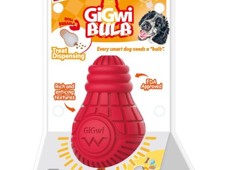 GiGwi Bulb Treat Dispenser Rubber Dog Toy (Medium) Supply