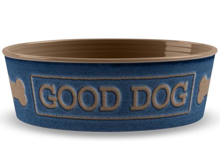 TarHong Good Dog Dog Bowl (Indigo) Online now