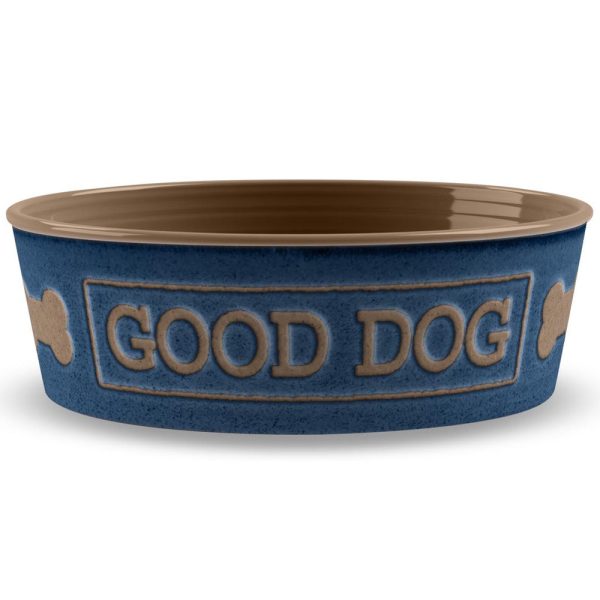 TarHong Good Dog Dog Bowl (Indigo) Online now