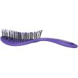 Bass Brushes Bio-Flex Swirl Detangling Hair Brush For Cats & Dogs (Purple) For Discount