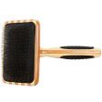 Bass Brushes De-Matting Soft Pin Striped Slicker Brush For Cats & Dogs (Large) Online Hot Sale