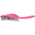 Bass Brushes Bio-Flex Swirl Detangling Hair Brush For Cats & Dogs (Pink) Cheap