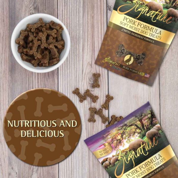 Zignature Pork Formula Soft Moist Dog Treats 4oz on Sale