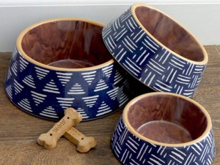 TarHong Indigo Oasis Double Wall Dog Bowl Online Sale