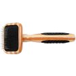 Bass Brushes De-Matting Soft Pin Striped Slicker Brush For Cats & Dogs (Extra Small) on Sale