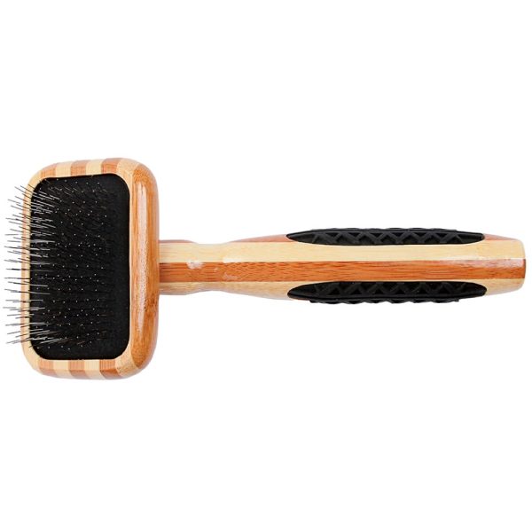 Bass Brushes De-Matting Soft Pin Striped Slicker Brush For Cats & Dogs (Extra Small) on Sale