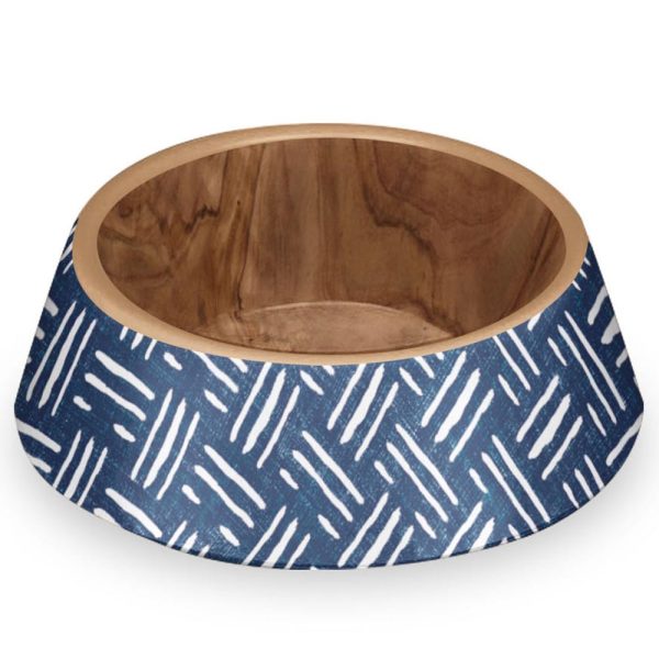 TarHong Indigo Oasis Double Wall Dog Bowl Online Sale