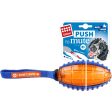 GiGwi Push To Mute Rugby Ball Dog Toy (Blue Orange) Hot on Sale