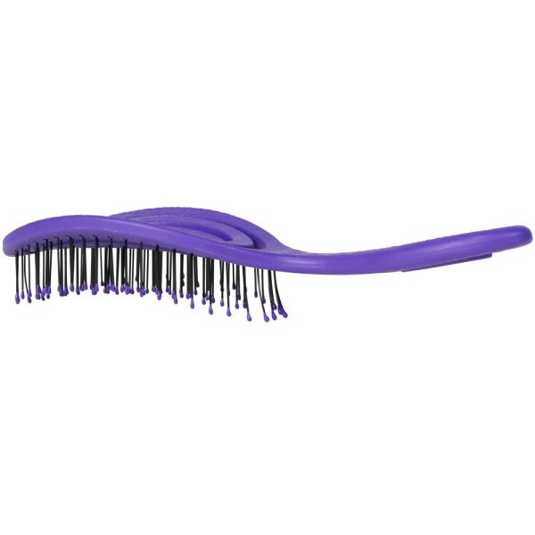 Bass Brushes Bio-Flex Swirl Detangling Hair Brush For Cats & Dogs (Purple) For Discount