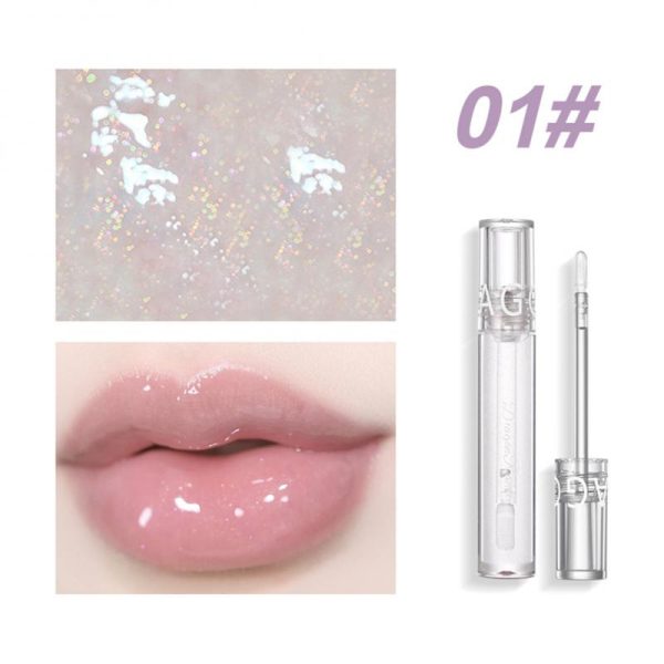 Mirror Lip Glaze Waterproof Lip Gloss Lips Makeup Set Transparent Lip Tint Water Shine Lip Balm Moisturizing Lipstick Cosmetics Online now