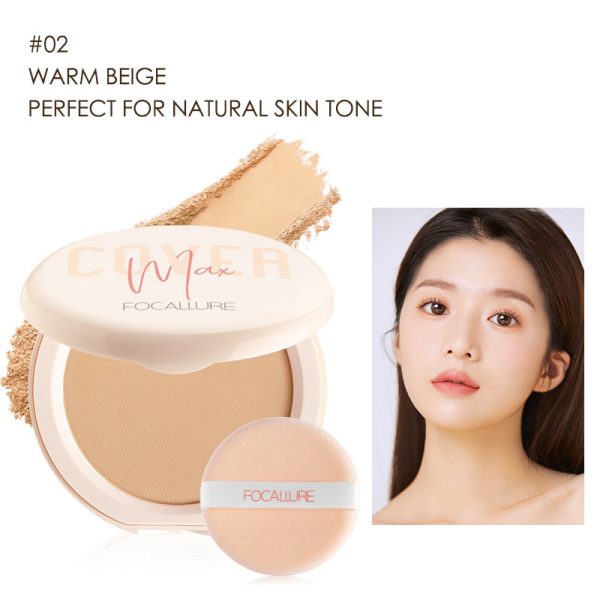 Oklulu Powder Foundation Oil Control Matte Whitening Longlasting Waterproof High Coverage Pressed Powder Face Makeup Cosmetic For Discount