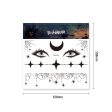 Halloween Face Temporary Tattoo Sticker Festival Party Body Makeup Stickers moon spider scar fake tattoo for woman men girls boy Discount