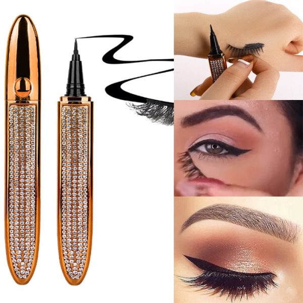 Magic Self Adhesive Lashes Eyeliner Long Lasting No Glue Non Blooming Quick Drying Eyelashes Sticking  Eye Liner Pencil 6 Color on Sale