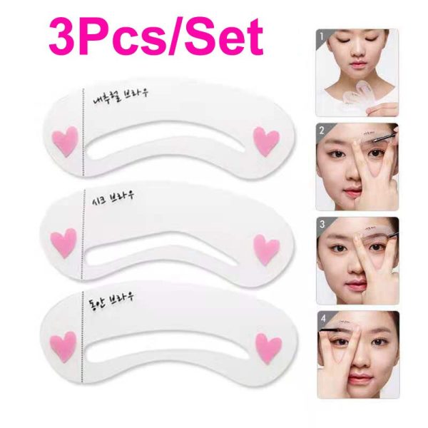 Thrush Artifact Word Eyebrow Card Hand-held Thrush Card Thrush Aid Eyebrow Card Eyebrow Stickers 8 Eyebrow Shapes Eyebrow Makeup on Sale