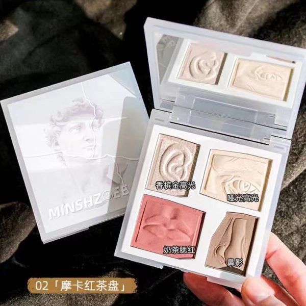 Makeup Highlighter Palette HighGloss Texture Contour Palette Base Illuminator Highlight Face Bronzer Cheek Blush Powder Cosmetic Cheap