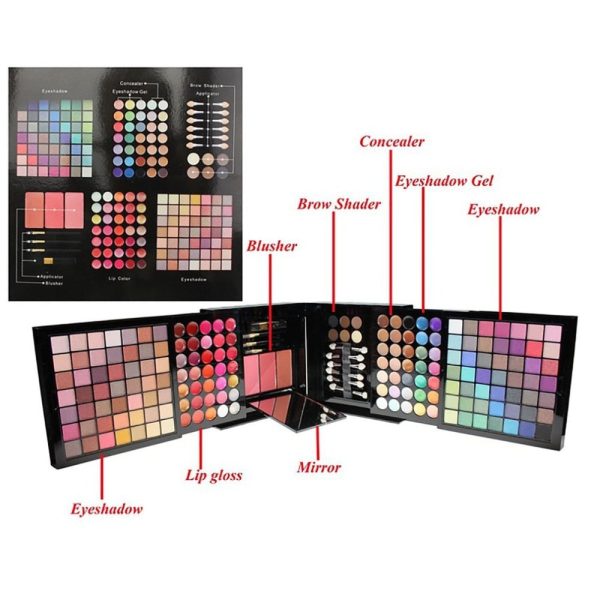 Oklulu Makeup 177 Color Eye Shadow Palette Layers Concealer Lipstick Powder Blush Cosmetics Set Matte Eyeshadow Palette With Brush Online now