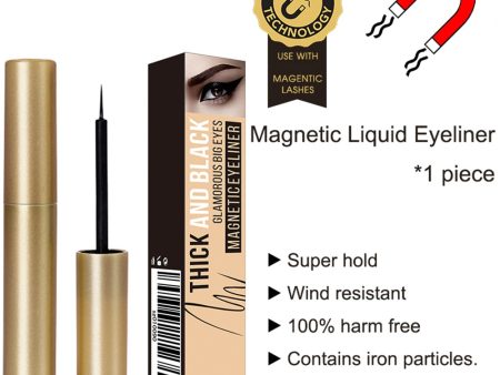 Waterproof Magnetic Eyeliner For Magnets Eyelashes Quick Drying Sweat-proof Long-lasting Big Eyes Makeup Liquid Eyeliner TSLM2 Hot on Sale