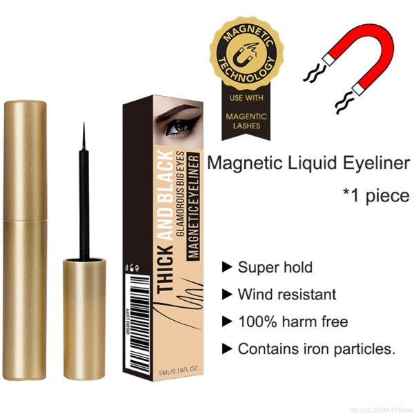 Waterproof Magnetic Eyeliner For Magnets Eyelashes Quick Drying Sweat-proof Long-lasting Big Eyes Makeup Liquid Eyeliner TSLM2 Hot on Sale