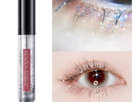 Streamer Shine Mascara Sweatproof Waterproof Long Lasting Makeup Mascara Curling Shimmering Eyelashes Flashing Eye Makeup Discount