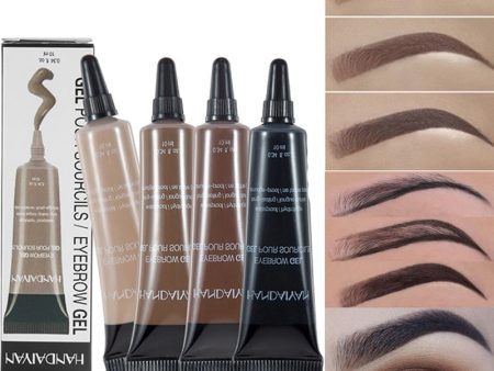 6 Colors Long Lasting Eyebrow Gel Waterproof Dyed Brow Professional Natural Eyebrow Enhancers Cream EyeBrows Makeup Cosmetics Online now