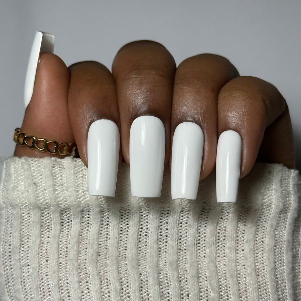 Pure White Press On Nail Set Online now