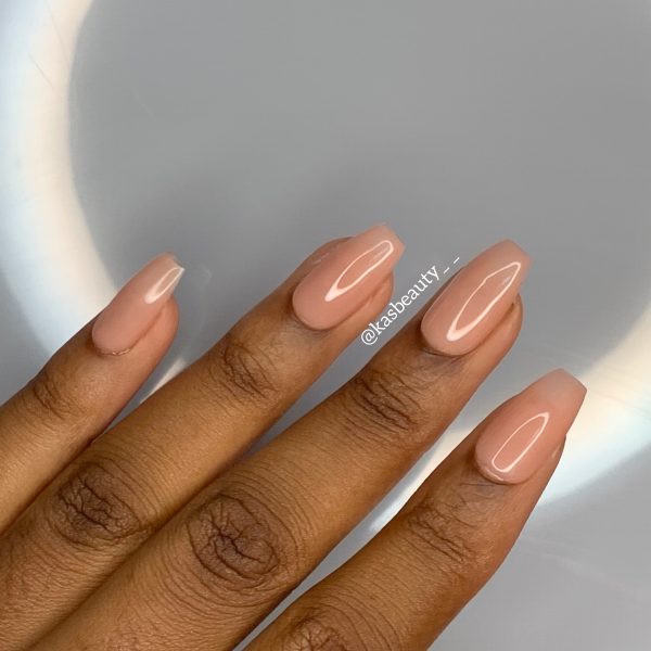 Natural Pink Dark Press On Nail Set For Discount