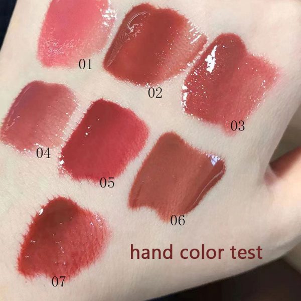 Pink Clear Mirror Water Lip Gloss Lip Glaze Transparent Waterproof Glossy Liquid Lipstick Red Lip Tint Makeup Korean Wholesale Discount