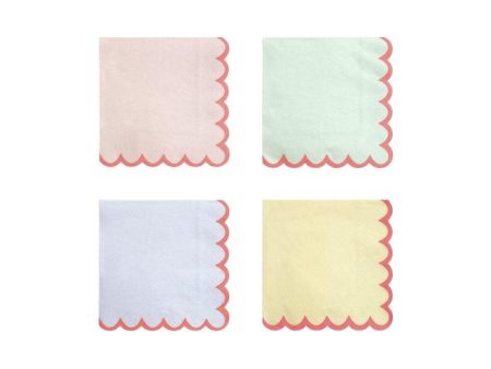 Assorted Colors Beverage Napkins on Sale