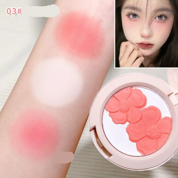 Flowers Language Blush Powder Palette Matte Peach Blusher Silky Touch Long-Lasting Natural Contouring Hot Hangover Beauty Makeup on Sale