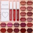 Waterproof Lip Gloss Velvet Matte Long-lasting Moisturizing Non-Fade Velvet Lipstick Lip Tint Women Cosmetics Makeup 3 Color set Online Sale