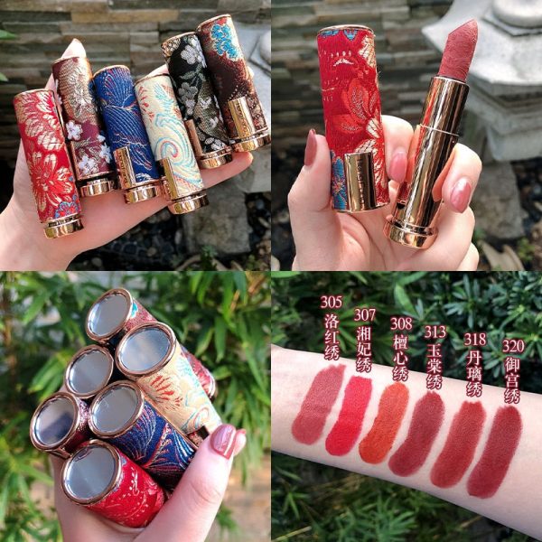 Oriental Classical Beauty Vintage Velvet Lipstick Matte Pigmented Waterproof Lasting Lip Makeup Silky touch Charming Cosmetics For Discount