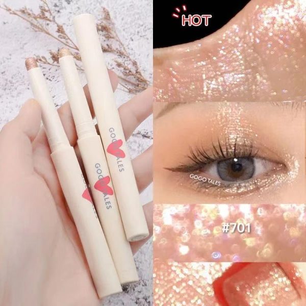 Glitter Diamond Eyeshadow Pencil Metallic Shimmer Highlighter Stick Pigmented Makeup Eyeshadow Stick Cosmetic Eye Liner Pencil on Sale