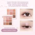 POPJUICE 9 Color Giltter Eyeshadow Palette Matte Shimmer High Pigment Waterproof Easy To Blend Eyeshadow Powder Makeup For Discount