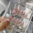 HELLO KITTY-TEN PIECES OF HANDCRAFTED PRESS ON NAIL For Discount