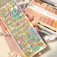 Starry Diamond 8 Colors Eyeshadow Palette Glitter Matte Shiny Eye Makeup Long Lasting Contour Powder Brighten Eye With LED Light Supply