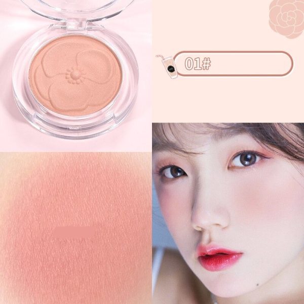 Pretty Flower Blusher Powder Face Makeup Cheek Blusher Minerals Palette Natural Soft Touch Long Lasting Waterproof Cosmetics Online Hot Sale