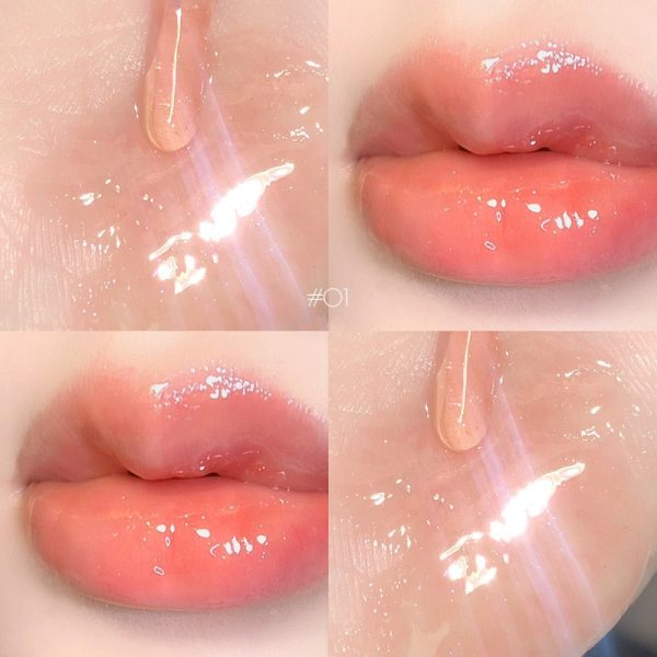 Mirror Water Lip Gloss Transparent Glass Lip Oil Waterproof Lasting Lip Glaze Korean Lips Cosmetics Makeup Tools Wholesale Discount