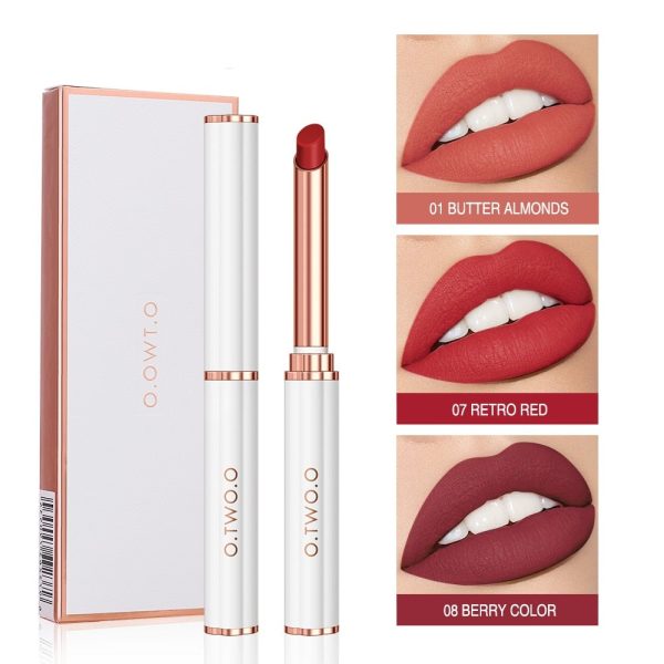 Matte lipstick long lasting 24h No Transfer Lip Tint Waterproof Lip Balm Moisture Nude 6g Lip Gloss For Woman Makeup on Sale