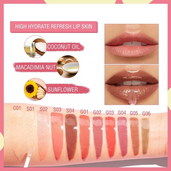 Shine and Shimmer Plumping Lip Gloss Natural Moisturizer Long-lasting Plumping Lips Balm Lip Care Makeup Cosmetics Discount