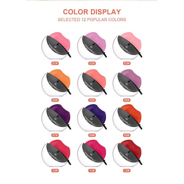 Matte Velvet Lip-shaped Lipstick Temperature Change Lazy Lip Sticks Waterproof Nonstick Cup Lipgloss For Makeup Wholesale Online Hot Sale