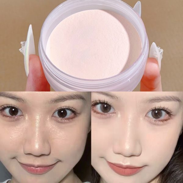 Soft-Velvet Blur Loose Powder Waterproof Face Makeup Lightweight Setting Oil Control Concealer Matte Long Lasting Brighten Skin Fashion